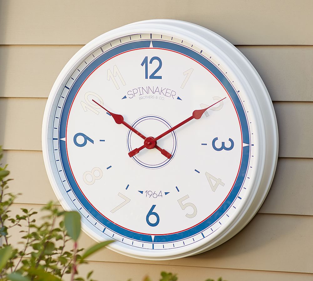 Spinnaker Outdoor Wall Clock