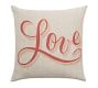 Sentiment Flax Pillow Cover