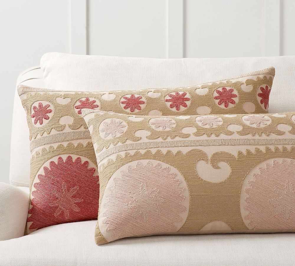 Somers Embroidered Pillow Cover