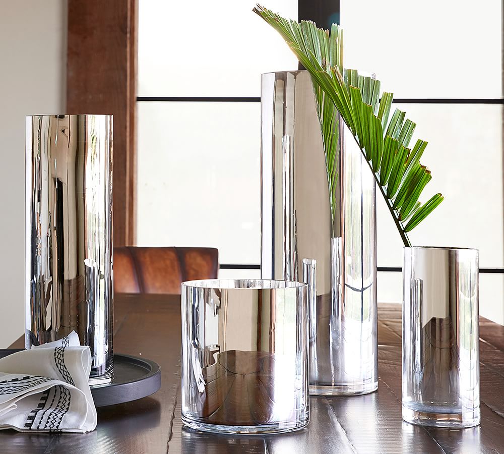 Monroe Vases - Silver 