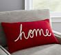 Home Embroidered Lumbar Pillow Cover