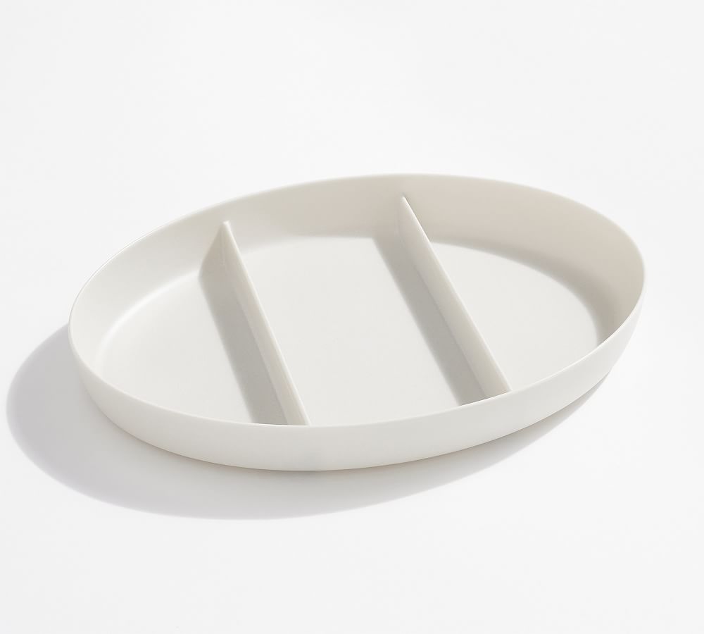 Mason Modern Melamine Triple Divided Serving Platter