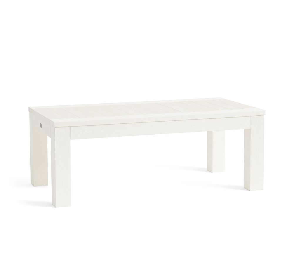 Indio Collection x Polywood Coffee Table, Vintage White