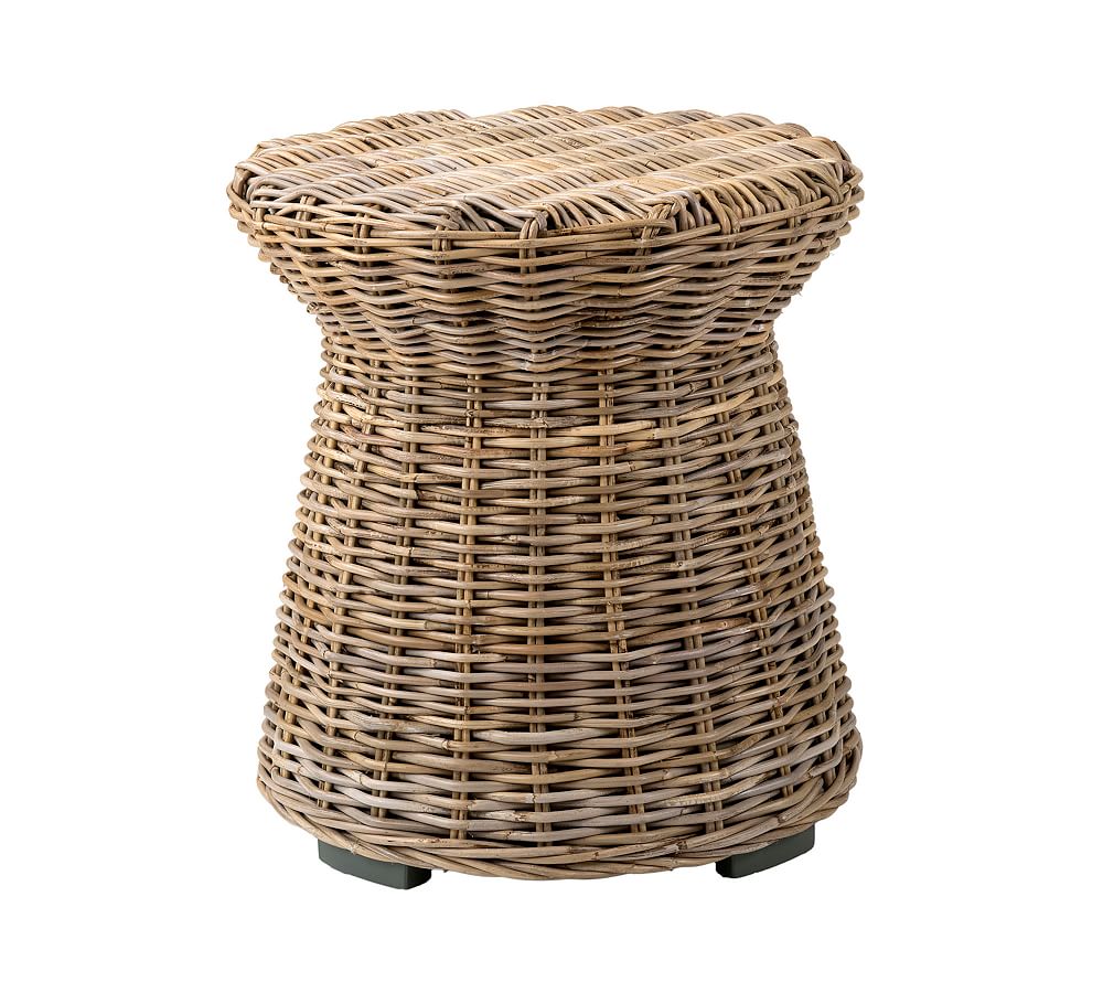 Rattan Round Side Table | Pottery Barn