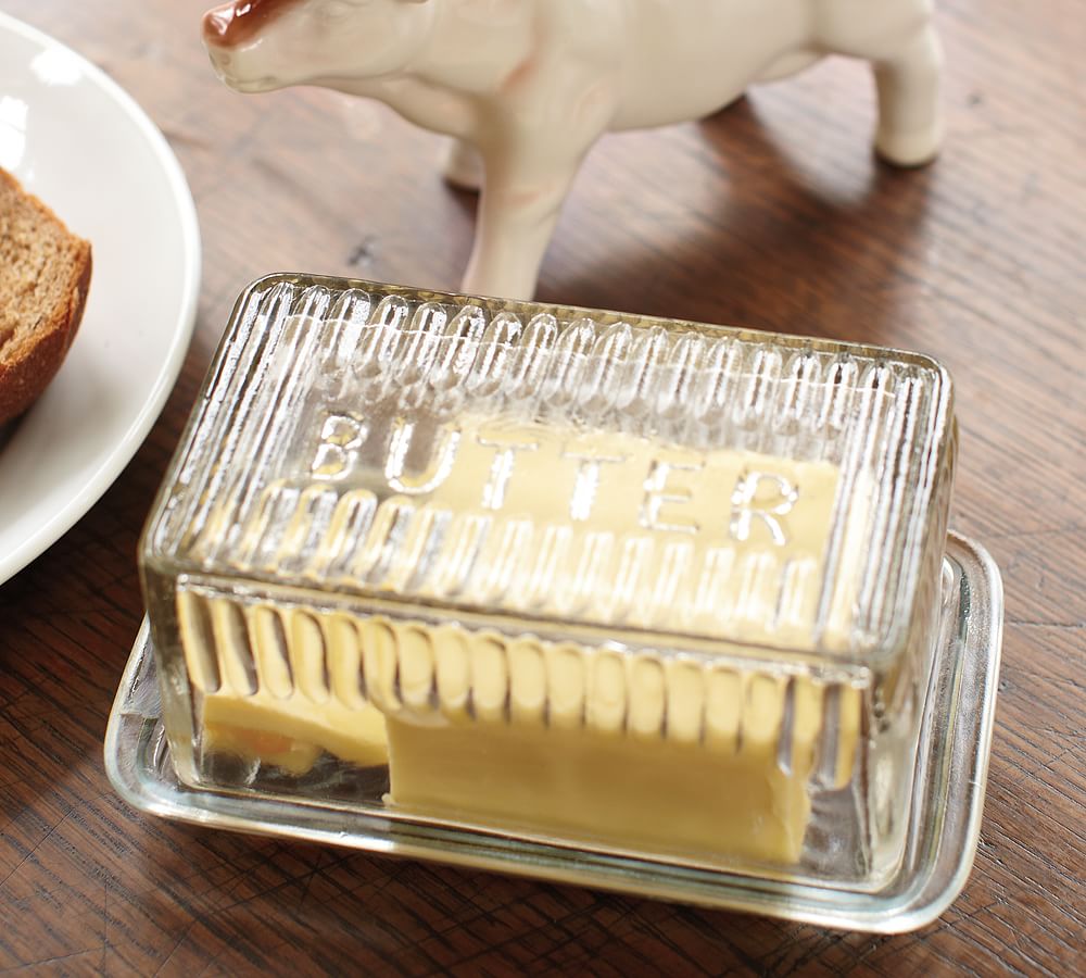 Pottery barn butter dish sale