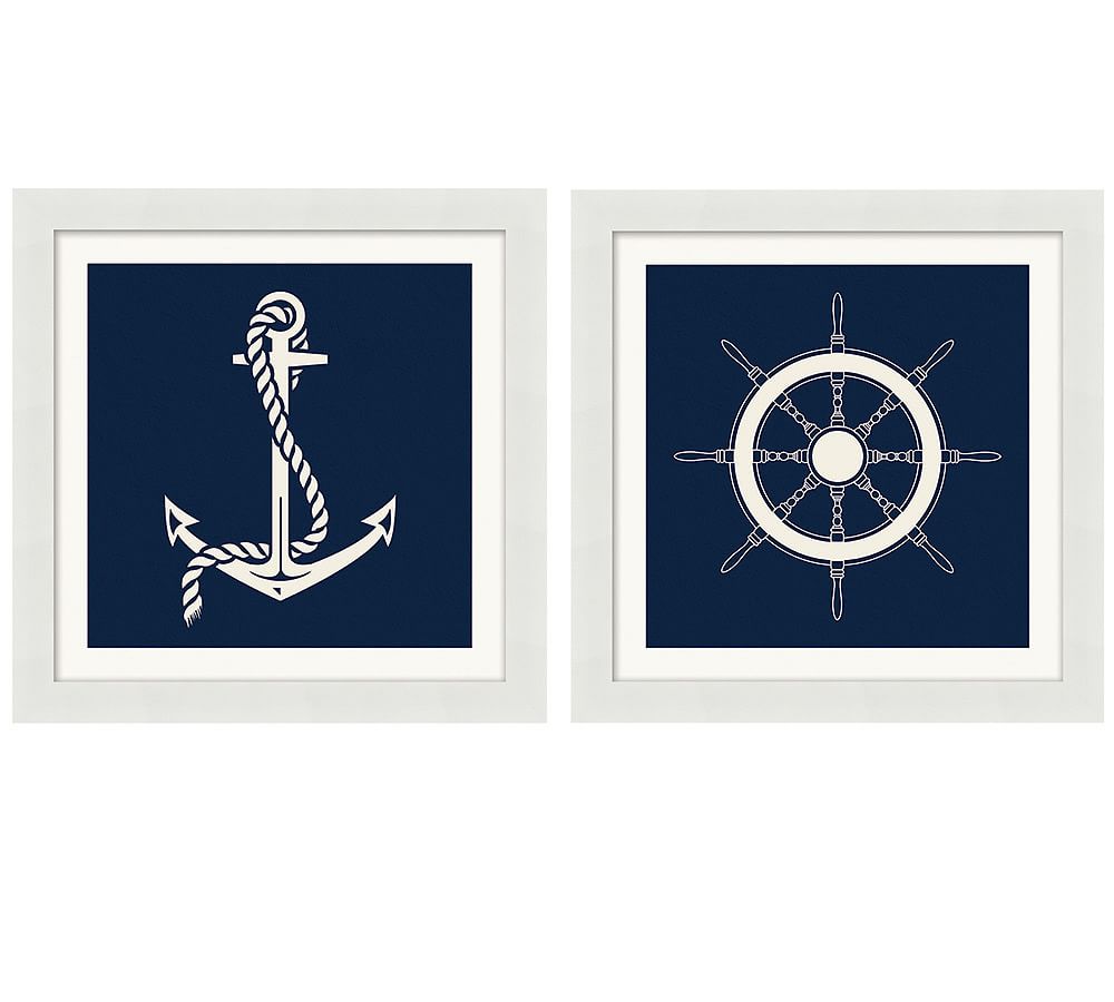 Graphic Nautical Icons Print