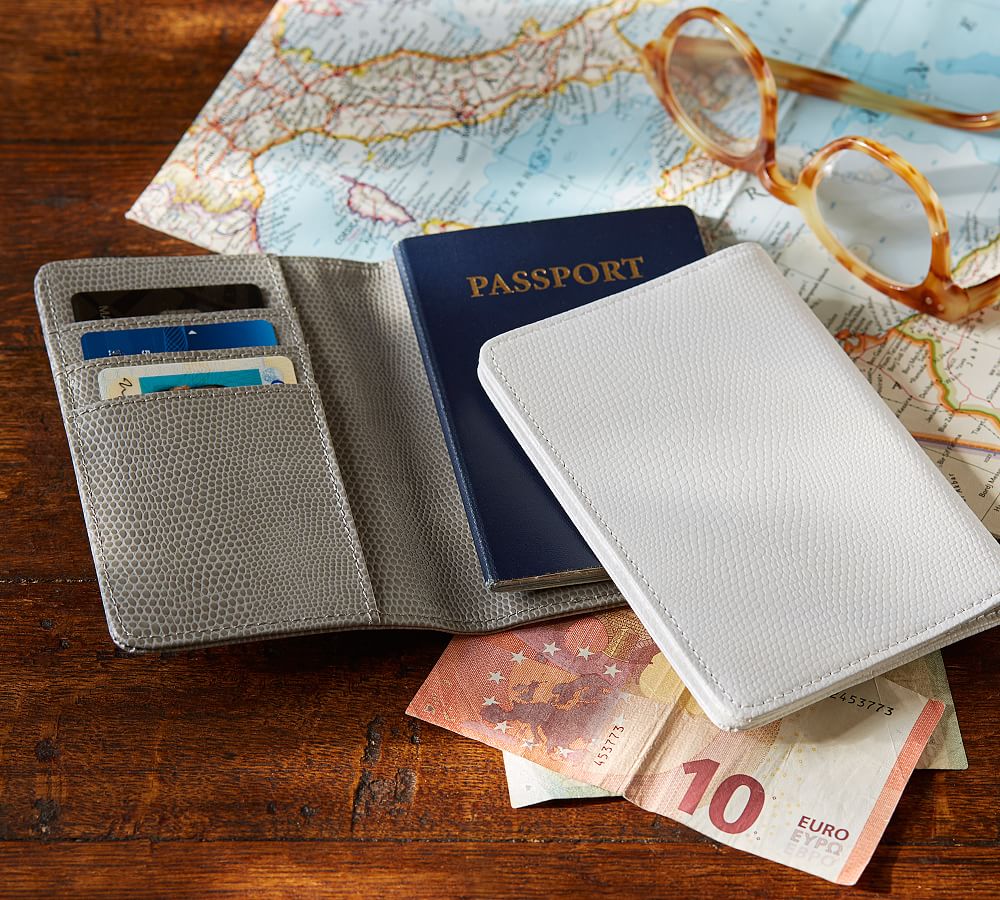 Personalized Mckenna Leather Passport Case