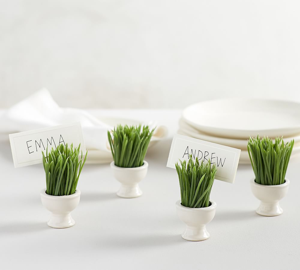 Grass Place Card Holders, Set of 4