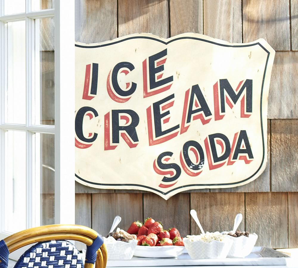 Ice Cream Soda Sign