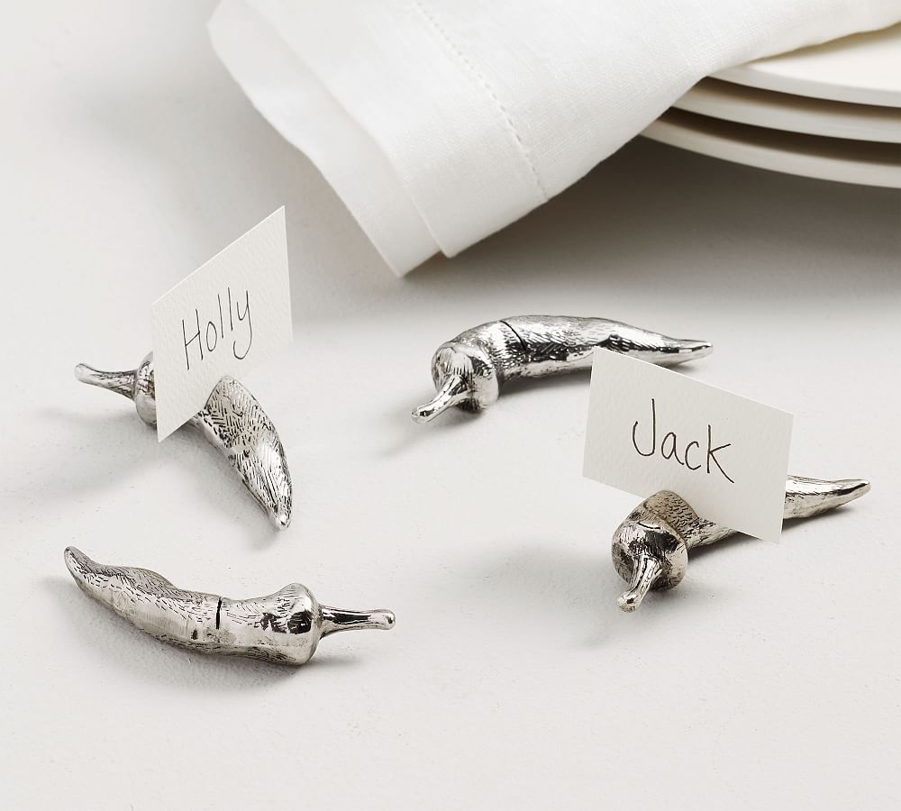 Chili Pepper Place Card Holders, Set of 4