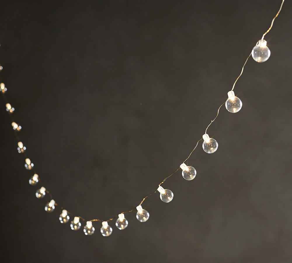 Clear Glass Sphere String Lights