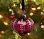 Etched Mercury Glass Ornaments - Red Onion