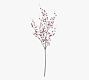 Faux Sugared Berry Branches - Set of 12