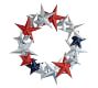 Americana Galvanized Metal Star Wreath