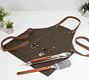 Greenpoint Canvas BBQ Apron &amp; Grilling Utensil Set