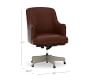 Reeves Leather Swivel Desk Chair