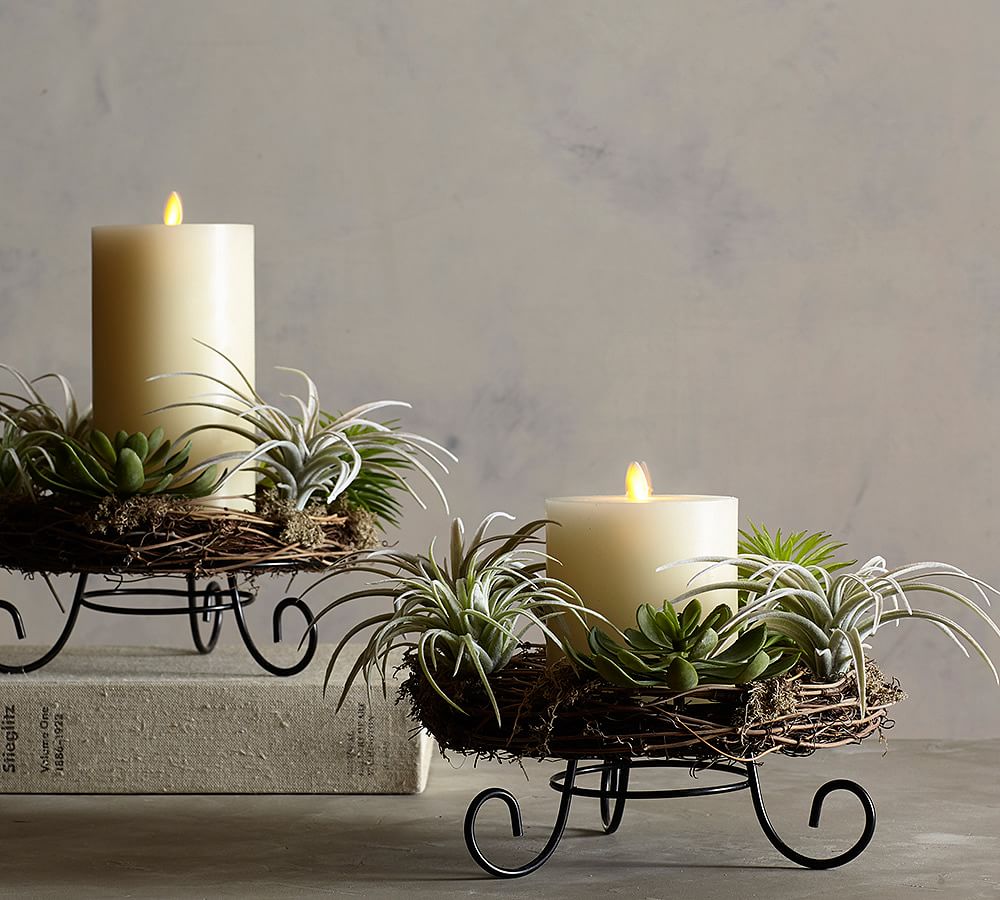 Natural Air Plant Candle Ring