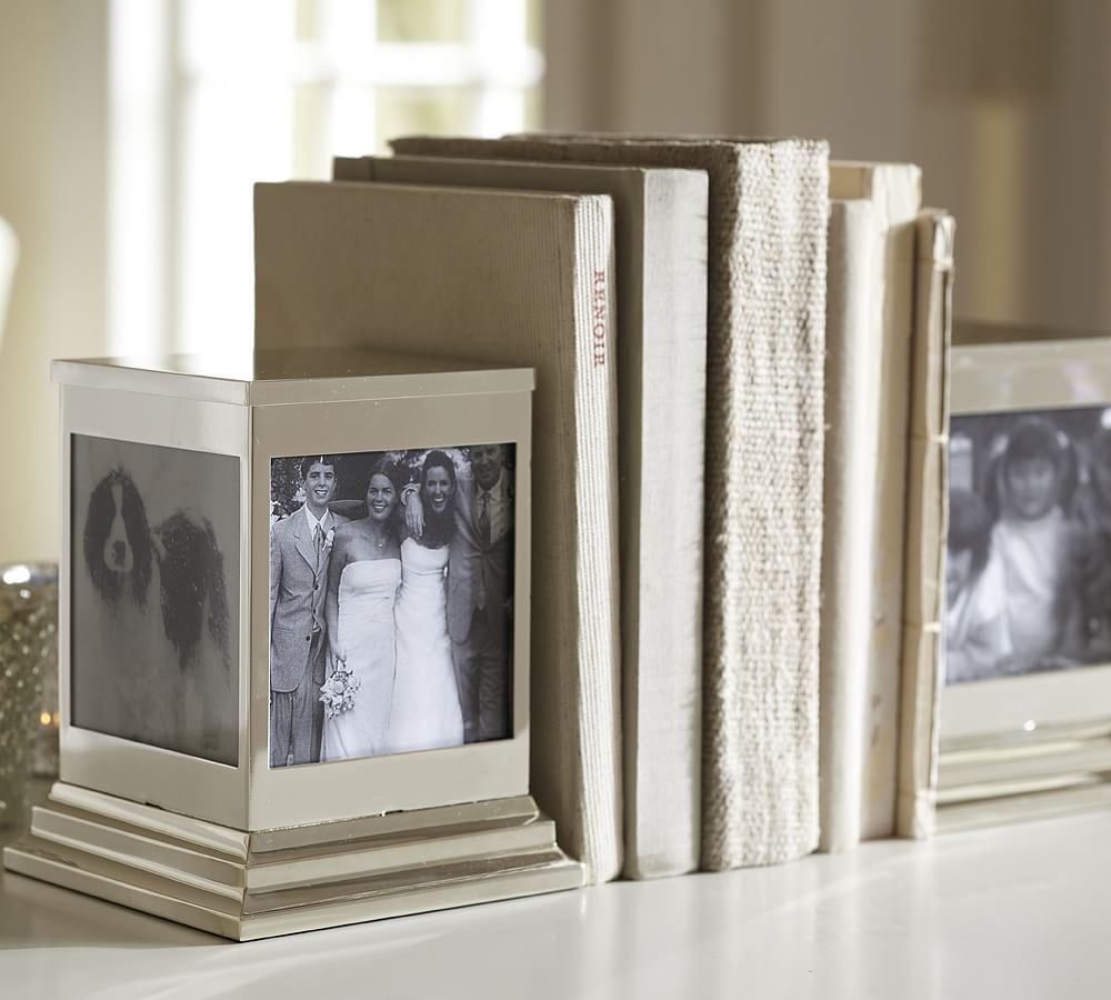 Silver-Plated Photo Bookend