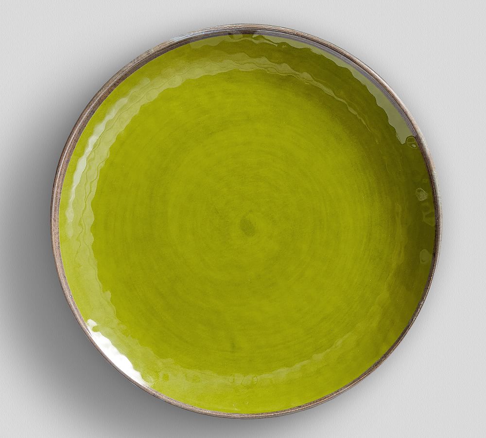Swirl Melamine Dinner Plate - Green