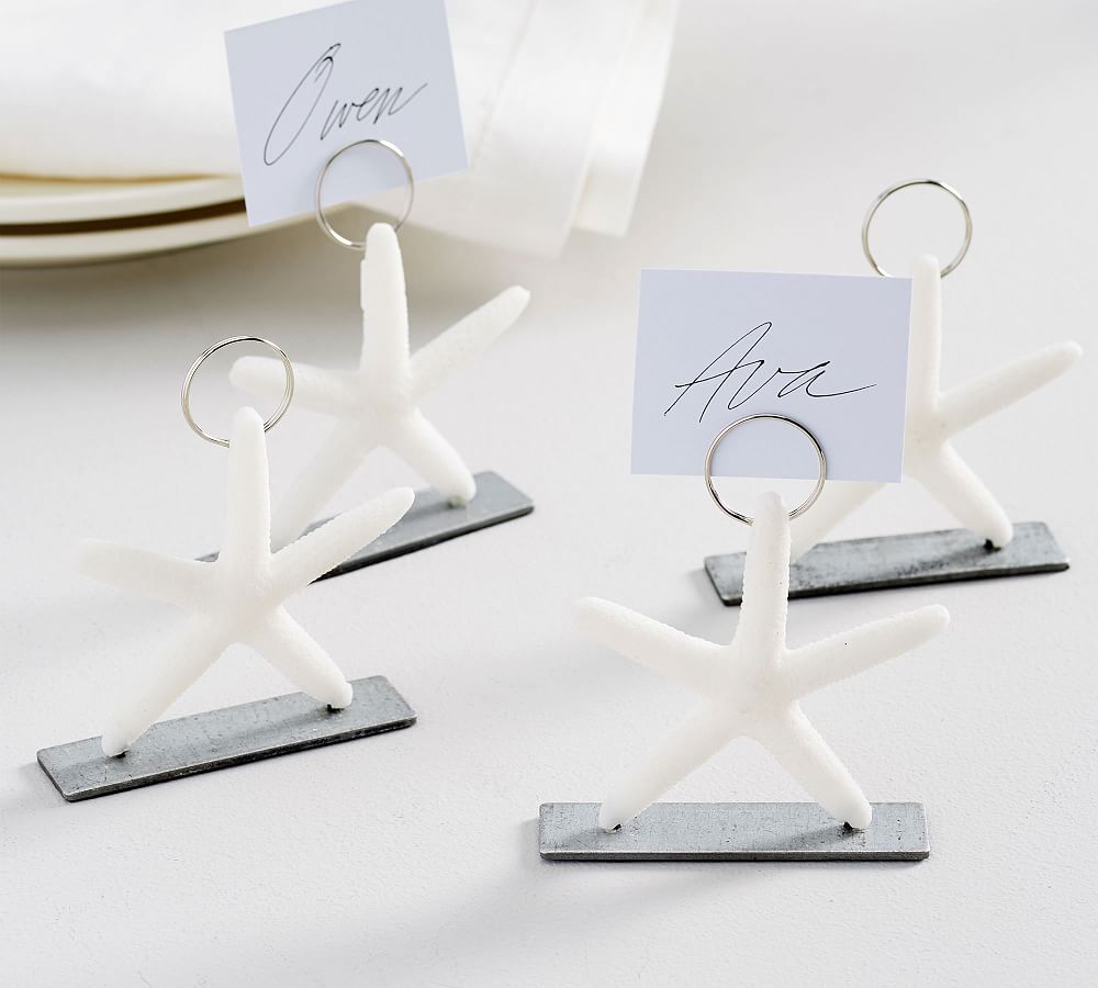 Starfish Place Card Holders, Set of 4