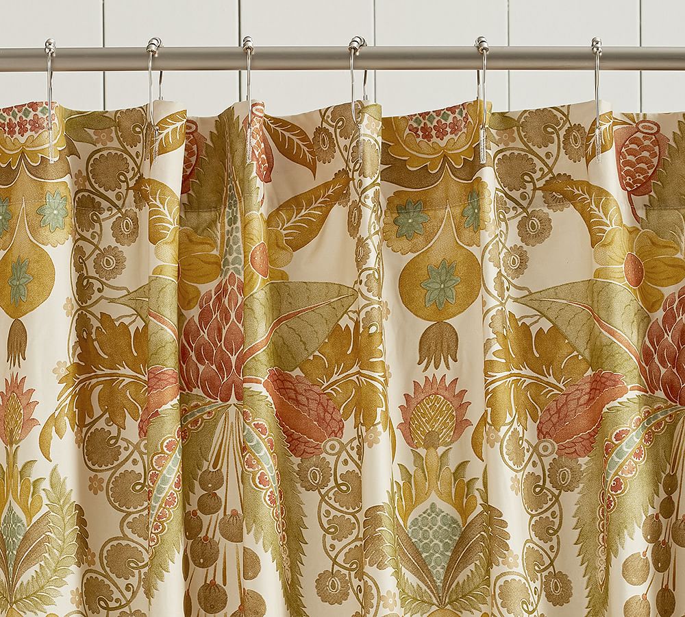 Cassandra Floral Sateen Shower Curtain