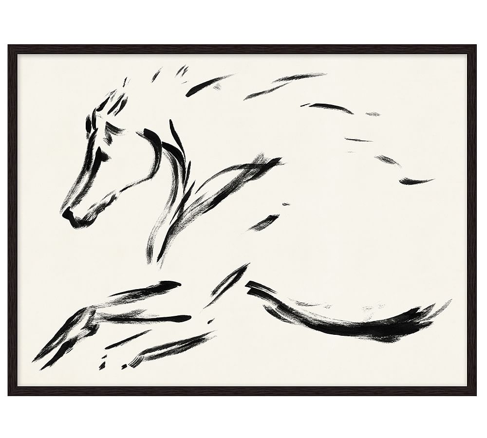 Stallion in Stride Framed Print