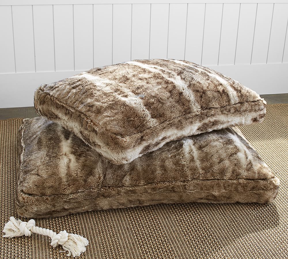 Faux Fur Pet Bed Cover - Caramel Ombre