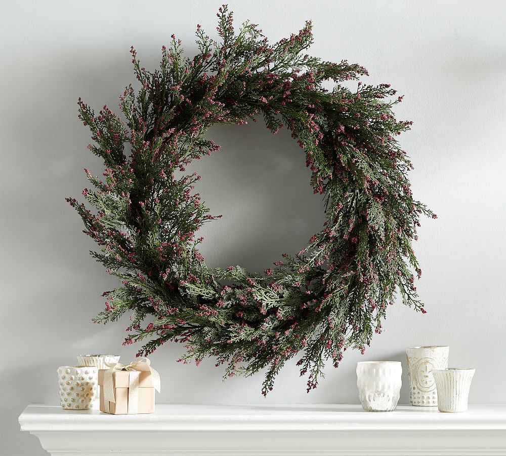 Faux Juniper Berry Wreath Pottery Barn