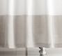 Linen Banded Shower Curtain