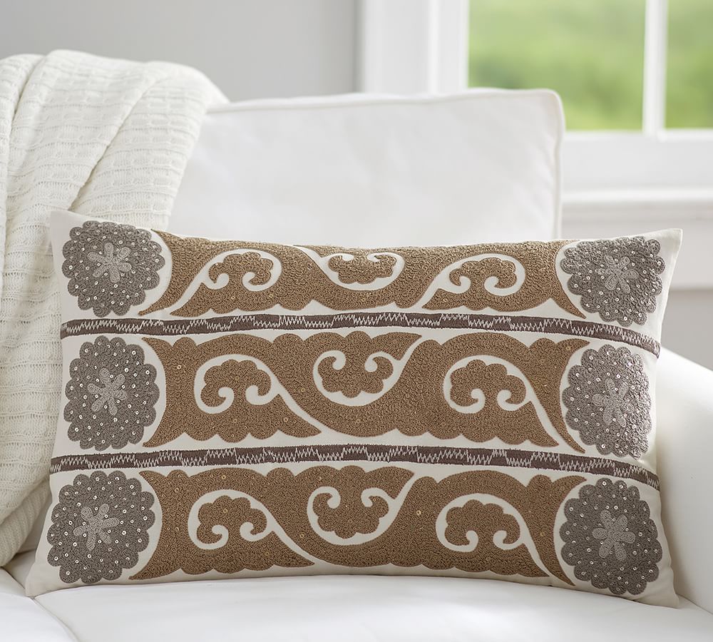 Wilhelmina Embroidered Suzani Pillow Cover