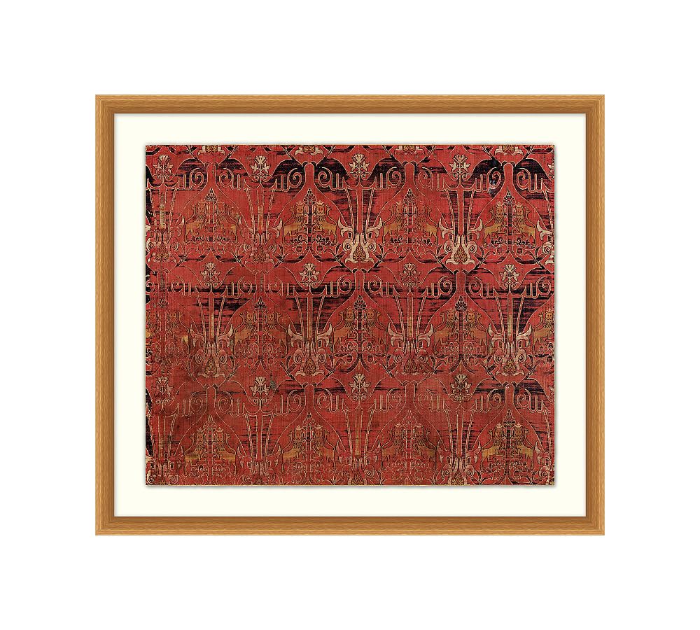 Marsala Textile Framed Print