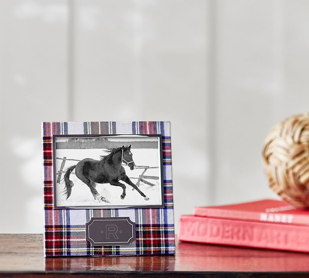 Personalized Red Plaid Frame