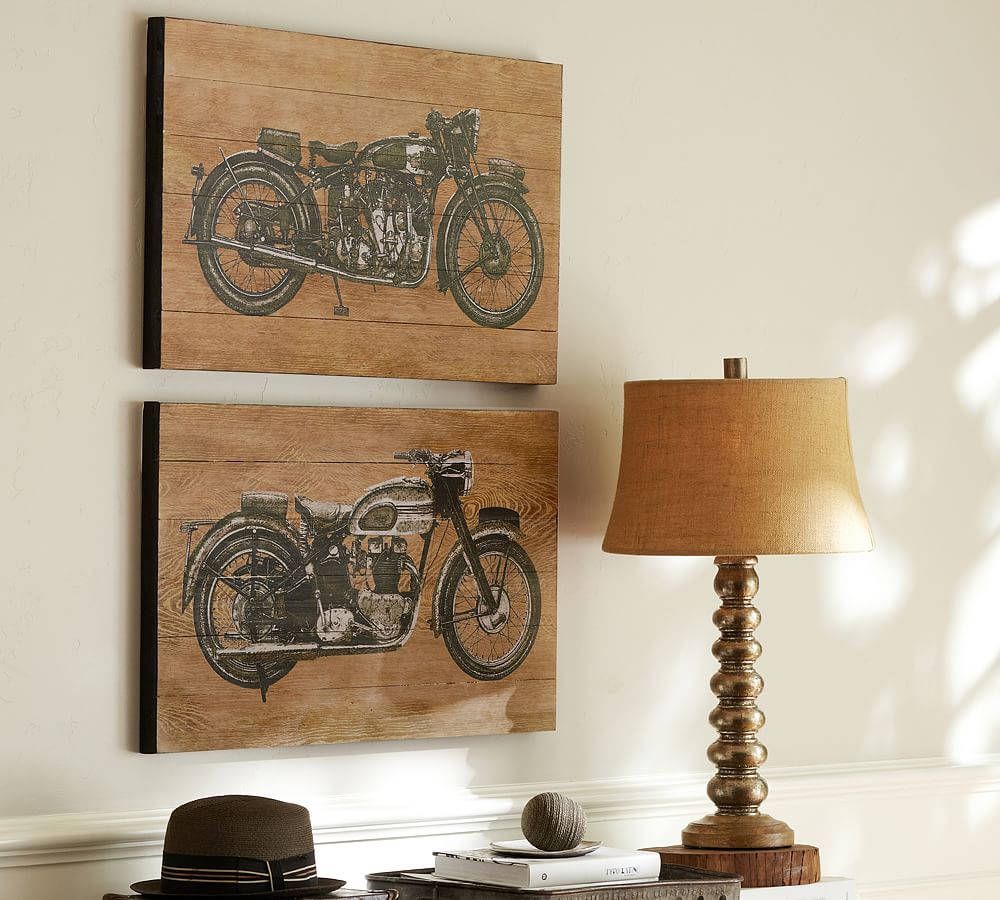 Motorcycle Prints, Set of 2