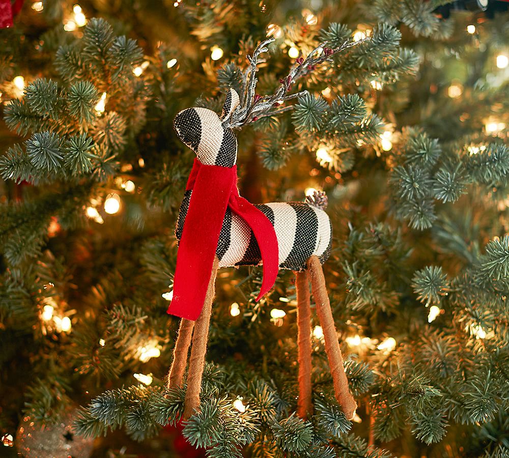 Fabric Reindeer Ornaments