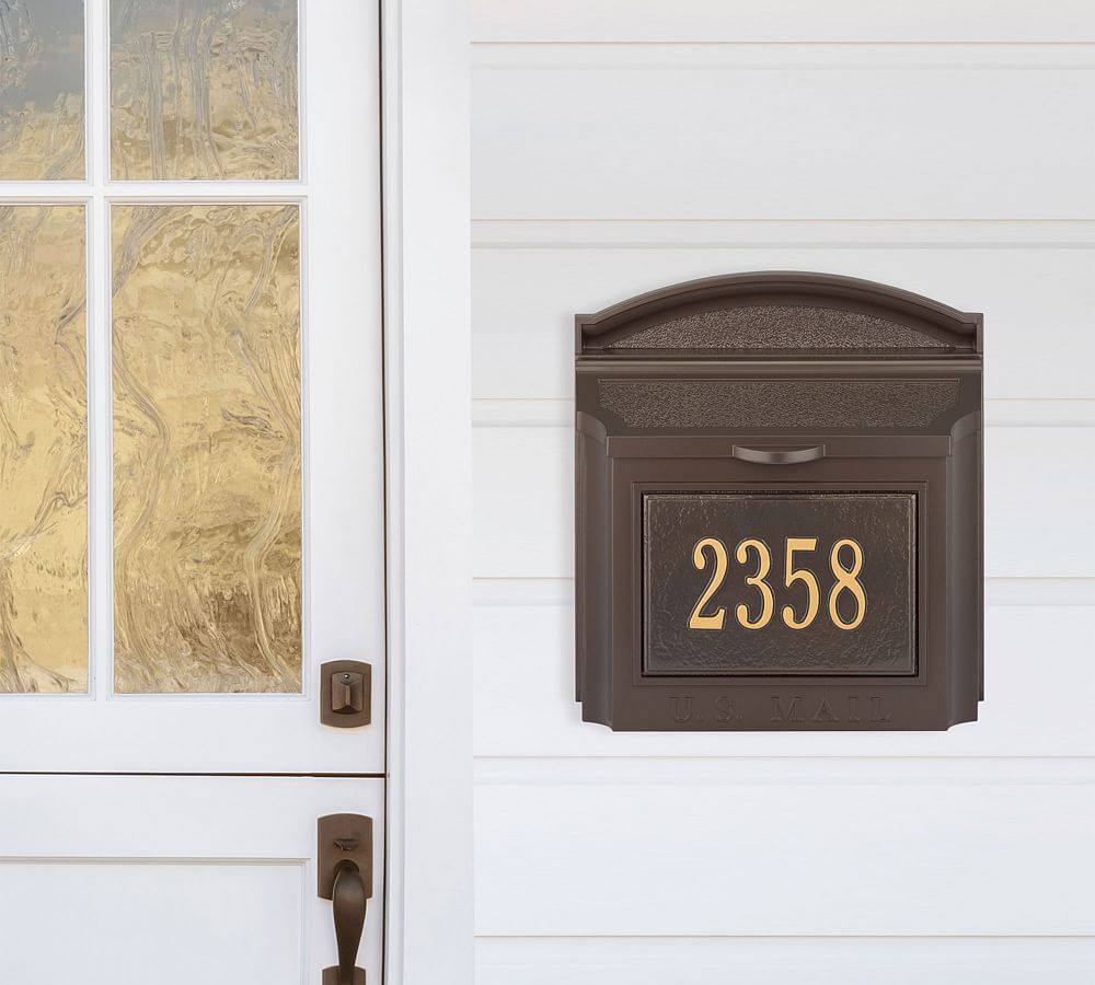 Wall Mailbox &amp; House Numbers