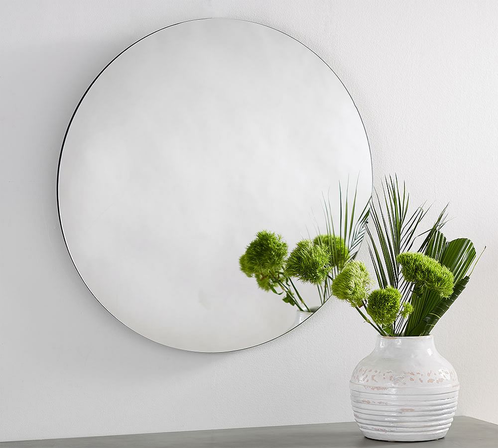 Turner Round Frameless Wall Mirror - 30&quot;