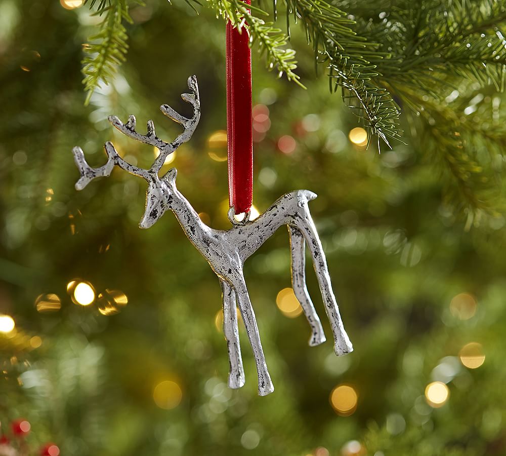 Sculpted Reindeer Ornament