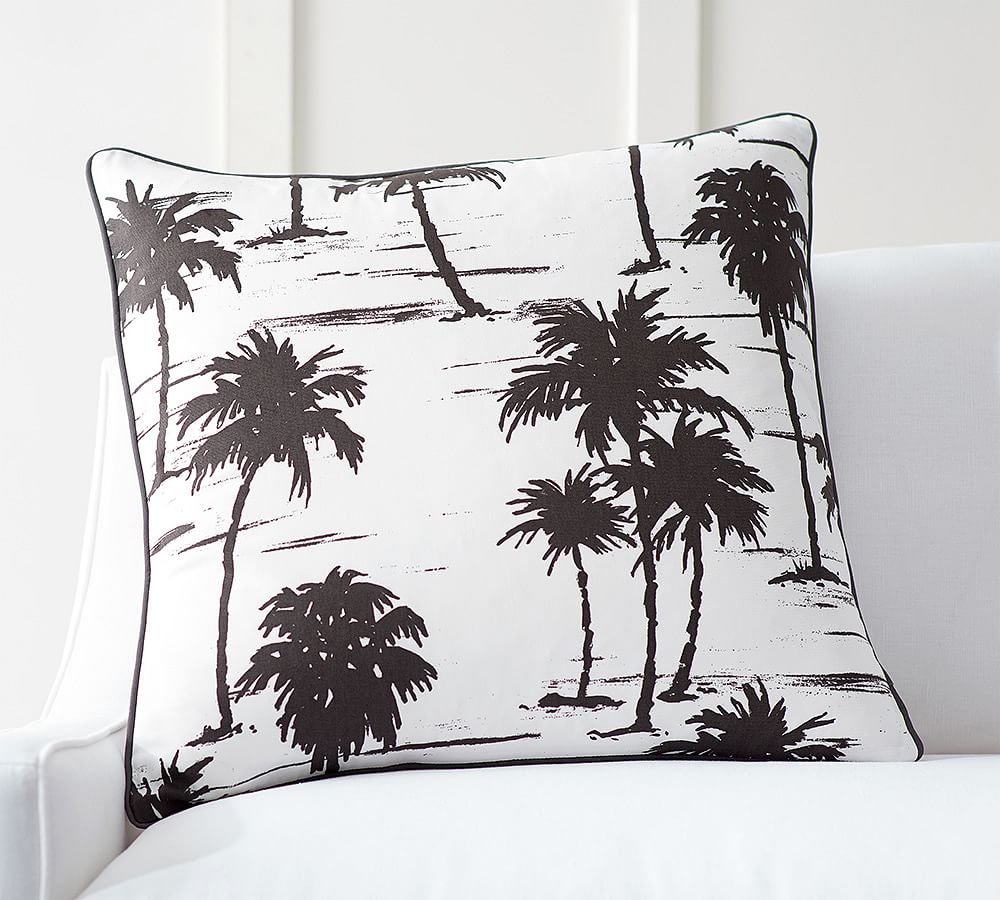 Palm Printed Pillow Cover