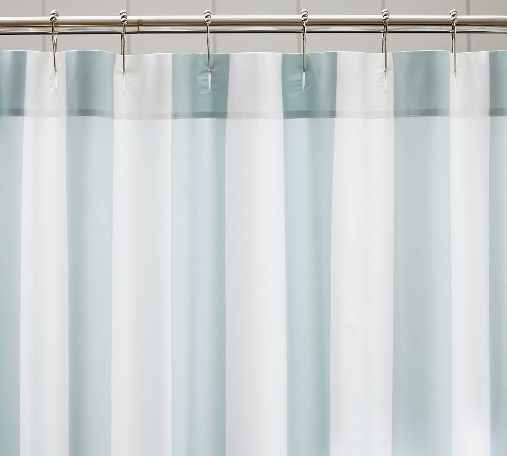 Classic Stripe Cotton Shower Curtain