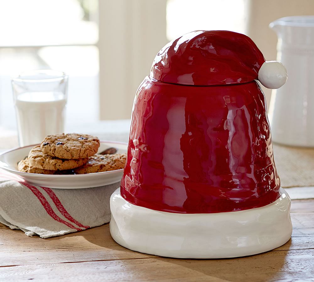 Santa Hat Cookie Jar