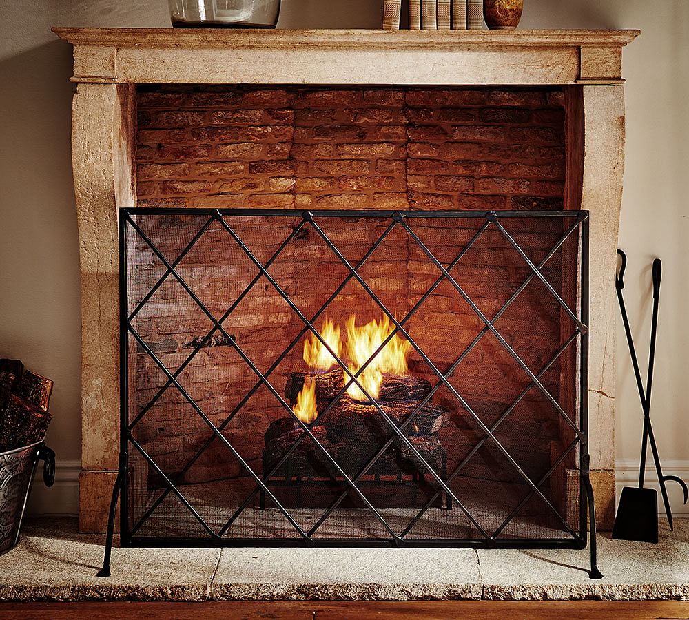 Lattice Fireplace Single Screen