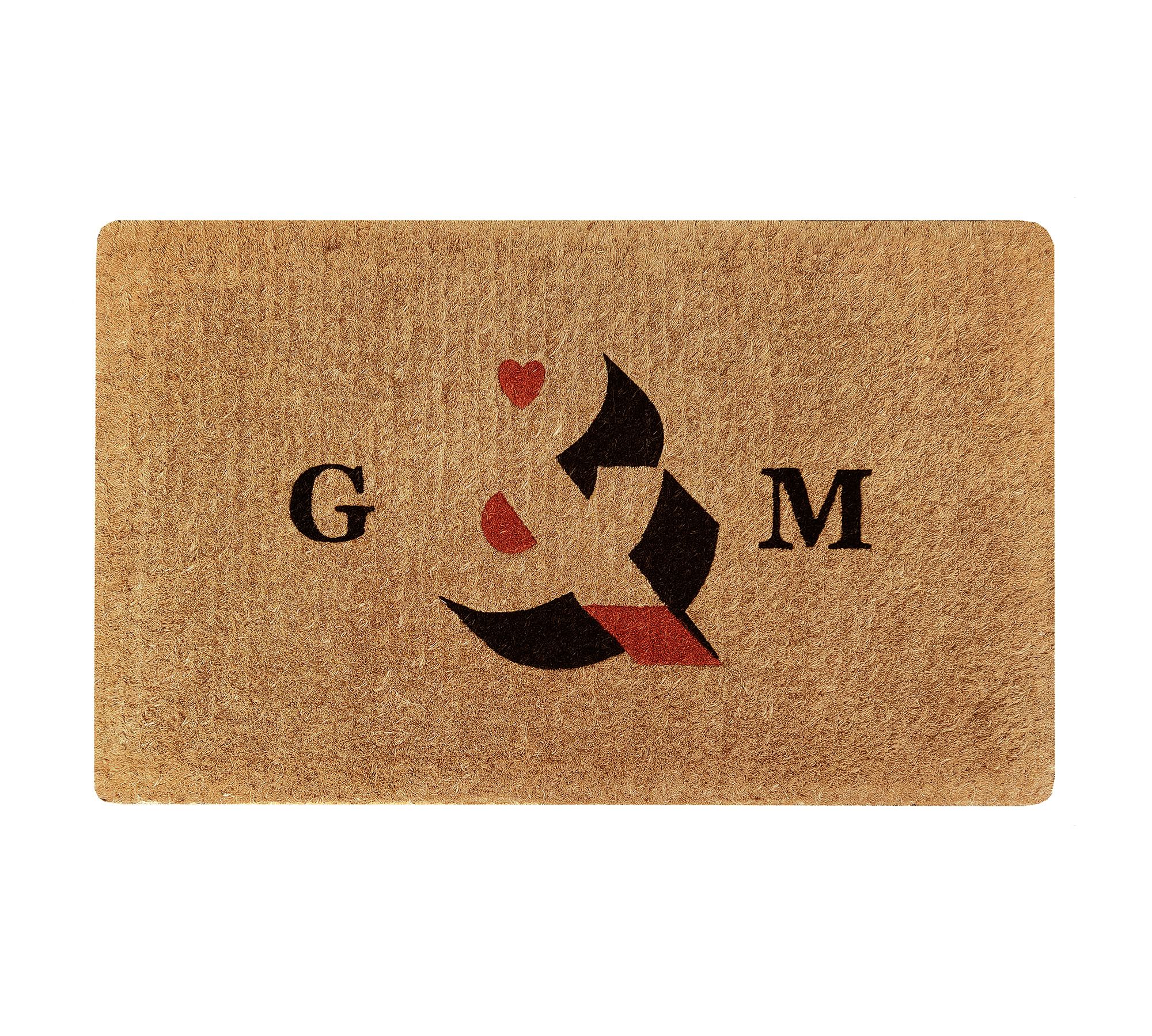 Ampersand Initials Personalized Doormat; Up to 2 Letters