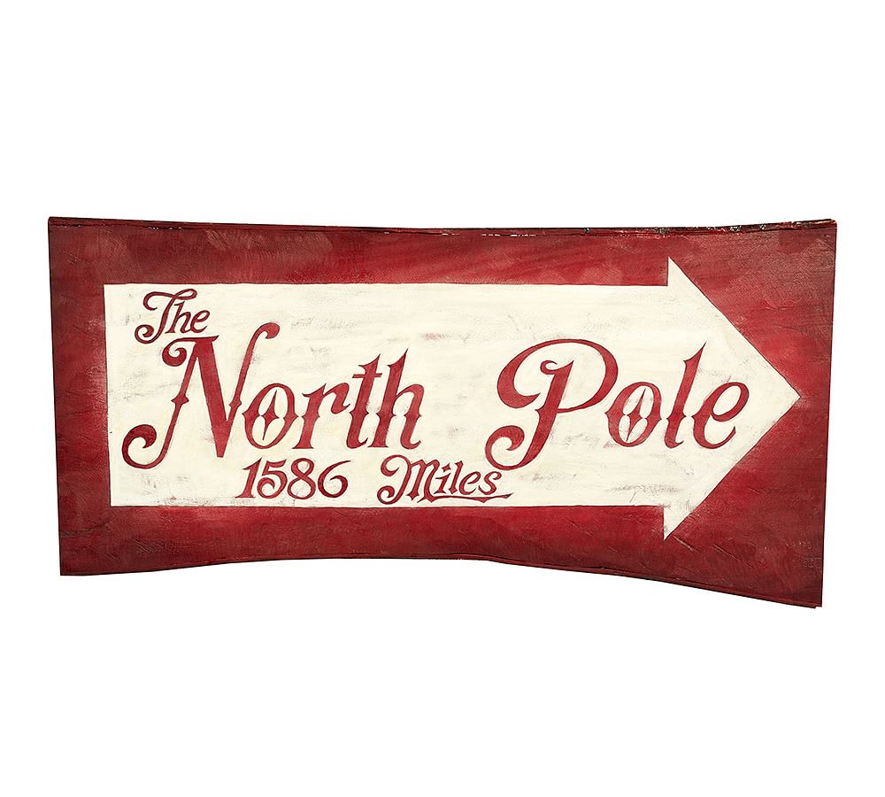 Holiday North Pole Sign