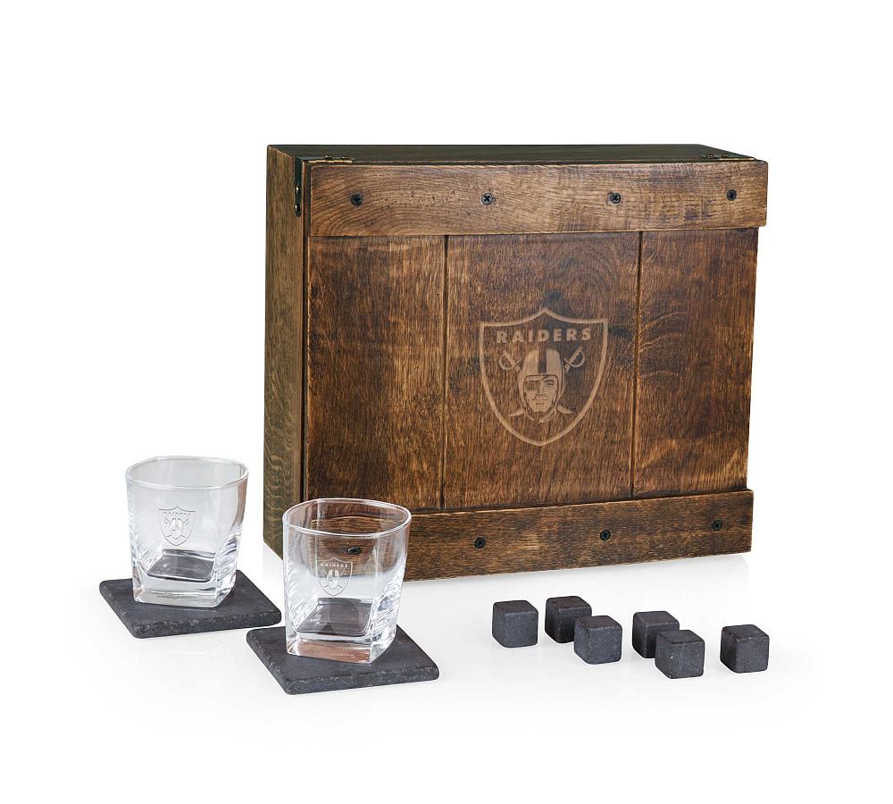 NFL Whiskey Oak Gift Box - Set for 2