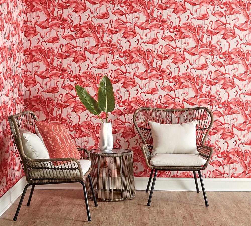 Flamingo Cheeky Pink Removable Wallpaper