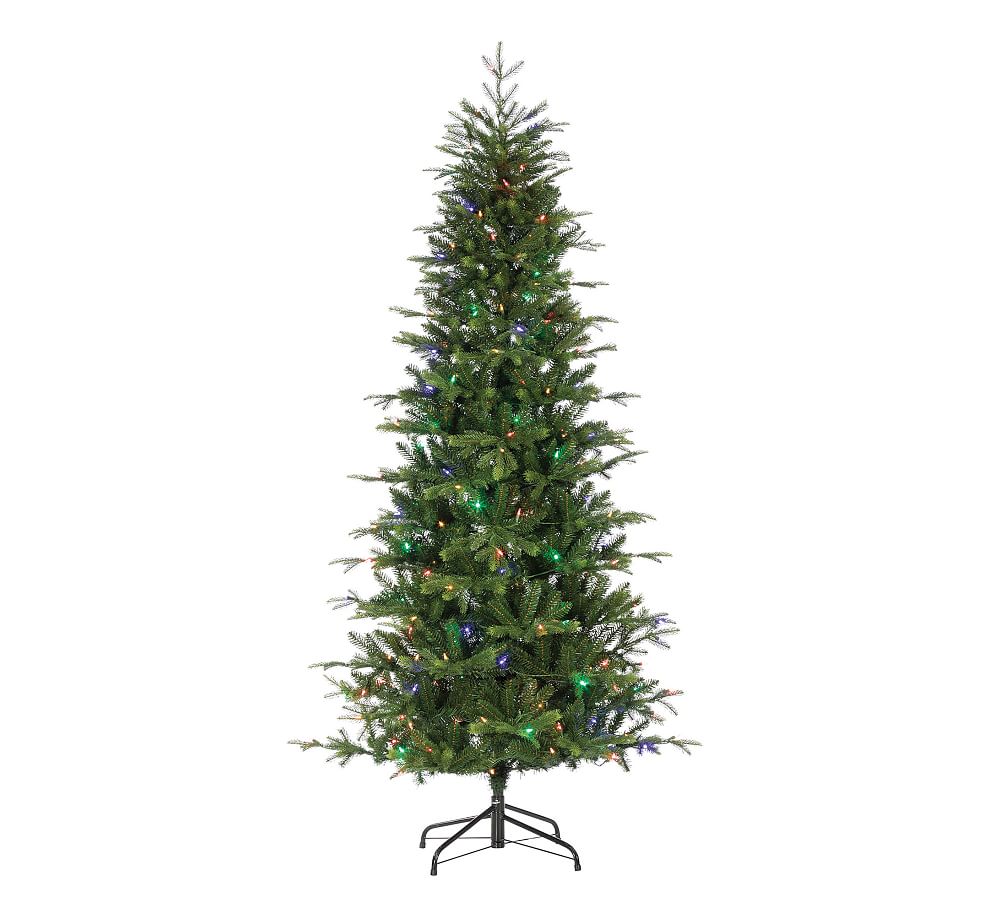 Pre-Lit LED Feathered Pine Artificial Christmas Tree