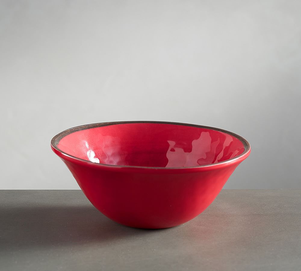 Swirl Melamine Individual Bowl - Red