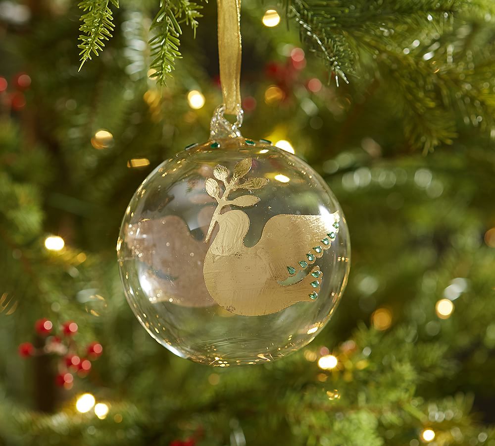 Dove Glass Ornament
