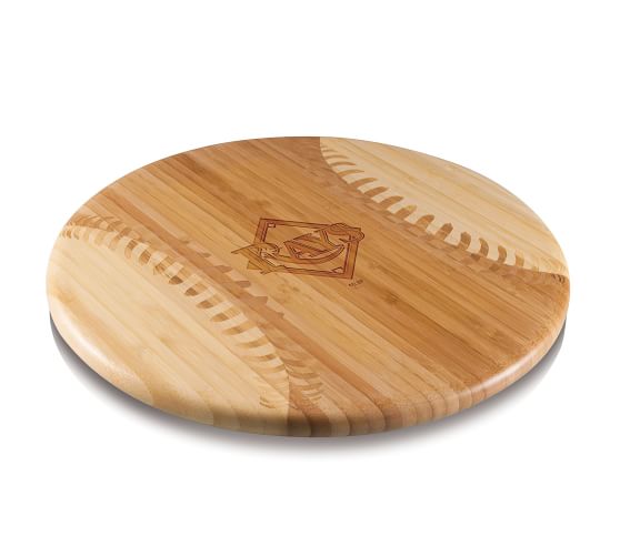 MLB Baseball Bamboo Cheese Board Pottery Barn