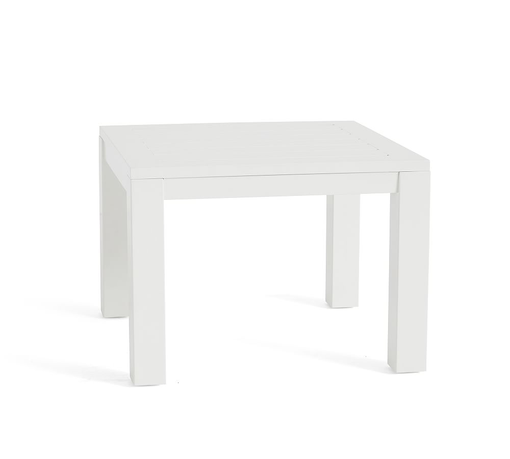 Indio Metal Side Table, White